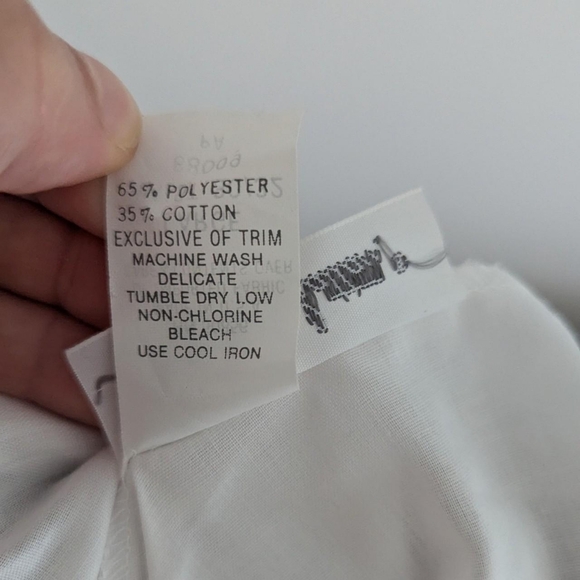 ‼️ SOLD Vintage Lady Manhattan White Lace Tiered Midi Skirt - Picture 7 of 7